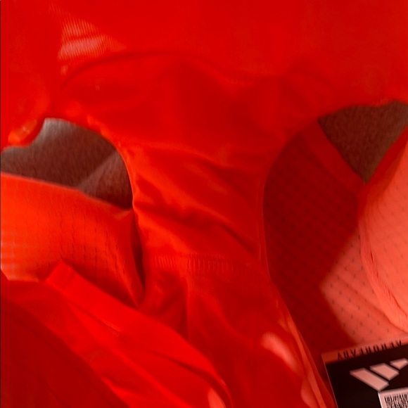 NEW Adidas Salmon Athletic Shorts Lightweight Elastic Waist - Picture 7 of 8